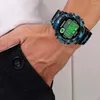 Armbandsur män camo elektronisk titta på lyx analog digital militär sport mode ledning vattentät reloj hombre