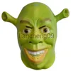 Imprezy maski dla zwierząt maska ​​zielona shrek lateksowe maski rękawice film Cosplay Prop Adult na Halloween Costume Costume Fancy Dress Ball x0907