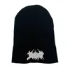 Beanie / Skull Caps Luxo Mulheres Homens Inverno Beanies Chapéus Gótico Rua Punk Malha Bonnet Caps Algodão Moda Mantenha Quente Skullies Beanies Chapéus X0907