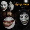 Party Masks Creepy Halloween Mask Smiling Demons Horror Face Masks Masker Evil Cosplay Props Party Masquerad Halloween Mask Clothing Accessor X0907