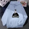 Herenhoodies Alexx G Creatieve Cartoon Grafische Hoodie Mannen/vrouwen Grappig Patroon Kleding Herfst Mode Casual Sweatshirts Fleece