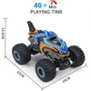 ElectricRC Auto 24G Afstandsbediening Auto's Monster Truck RC Auto Elektrische Vrachtwagens Stunt Auto's met Licht Geluid Spray Speelgoed voor Jongens Kinderen Kinderen Gift 230906