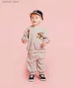 Hoodies Sweatshirts (Stokta) Bebe Store 2023 Sonbahar Bebek Crewneck Sweatshirt Sweatpants Set T230907