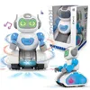 Electricrc animais dançando robô brinquedo girando luz música eletrônico cantar brinquedos presente de aniversário para crianças crianças inteligente cedo 230906