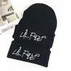 Beanie/Skull Caps Lil Peep Embroidery Knitted Hat Solid Color Unisex Letter Beanie Hat Men Women Winter's Cap Skullies x0907