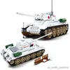 Block Militär World War Medium Tank Model Army Weapons Building Blocks Soldatfigurer Set Toys for Boys R230907