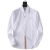 Men's Dress Shirt Luxury Slim Silk T-shirt Long sleeve Casual business clothing plaid brand 20 color M-4XL BURR80