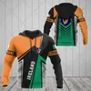 Mäns hoodies Anpassa Irland Emblem Sportkläder unisex Loose Fashion Sweatshirts Män och kvinnor Casual Clothing Overdimensionerade streetwear