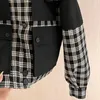 Giubbotti da donna 2023 Autunno Inverno Cappotto scozzese in lana di cotone di alta qualità Donna Casual manica lunga con cappuccio caldo addensare giacca antivento
