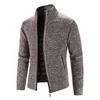 Maglioni da uomo Cardigan invernale da uomo Cappotti Maglione lavorato a maglia di buona qualità Colletto rialzato Giacche calde e spesse casual slim fit