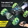 ElectricRC Car 4Wd RC Car Toy Gesture Sensing Spray Twisting Stunt Drift Car Radio Remote Controlled RC Toys for Children Boys Adults 230906