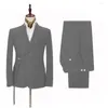 Herrenanzüge, rot, für Herren, mit Gürtel, spitzes Revers, Hochzeit, Bräutigam, Abschlussball, Kostüm, Homme, Slim-Fit, Smoking, maßgeschneidert, Blazer, 2 Stück, Jacke, Hose