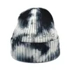 Beanie/Skull Caps Fashion Knitted Warm Hats Autumn Winter Women Color Tie Dye Short Beanie Caps Headwear Hip Hop Streetwear Hats x0907