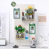 Blocchi nuovi blocchi di cactus buiri fai -da -te piante verdi succulente fiori decorazioni per la casa giocattoli per bambini regali R230907