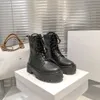 Сапоги, дизайнерские ботинки, зимние сапоги, женские ботинки на платформе, на шнуровке Martin, коричневые байкерские ботинки в британском стиле с круглым носком, женские ботинки x0907