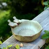 Outros suprimentos de pássaros bacia de cerâmica criativa casa placa de frutas decoração alimentador pode ser usado como uma combinação