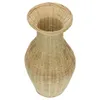 Wazony stołowe elementy ślubne bambusowe wazon kreatywny kwiat wiejski tkaninowy kosz na koszyk naturalny biuro pojemnika