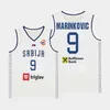 Maillot de basket-ball de la Coupe du monde Fiba 2023 de Serbie, équipe nationale 33 NIKOLA MILUTINOV 5 NIKOLA 24 STEFAN JOVIC 7 Bogdan Bogdanovic 15 Nikola 9 VANJA MARINKOVIC Srbija