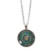 Catene Mandala Yoga Time Gem Collana Moda Ciondolo in vetro Catena al collo Europa e America