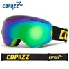 Skibril COPOZZ Merk Professionele skibril Dubbele lagen lens Antifog UV400 Grote skibril Skiën Snowboard Heren Dames Sneeuwbril 230906