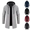 Herrenjacken TPJB Autumn Street Long Hip Hop Coats Mode männliche Kapuzejacke