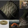 Utomhusgadgets 50m 650 Militär Paracord 9 Strand 4mm Tactical Parachute Cord Camping Accessories Diy Weaving Rope Survival Equipment 230906