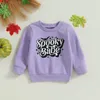 Hoodies Sweatshirts Focusnorm 0 4y Autumn Kids Boys Girls Sweatshirt T Shirts Långärmad Pumpkin Letters Tryck Pullover Halloween kläder 230906