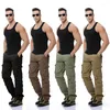 Herrenhose 2023 Herren Cargo Armee Grün Schwarz Große Taschen Dekoration Lässige Easy Wash Hose Männlich Frühling Herbst Größe 28-46