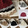 Chapeaux pour femmes, chapeau en dentelle creuse, tricot au Crochet fait à la main, élastique doux, couleur unie, bonnet antidérapant