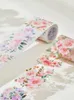 Vidhäftande band Original Washi Tape Bronzing Pet Paper Flower Journaling Decorative Stickers Canada Masking Scrapbooking Supplies 2016 2016 230907