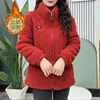 Women's Trench Coats Oversize Cashmere Cotton Jackets Winter Clothes Women Granular Pile Warm Long Sleeve Tops Retro Harajuku