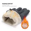 Cinco dedos Guantes BISON DENIM Hombres Guantes de piel de oveja Otoño Invierno Cálido Pantalla táctil Mitones de dedo completo Guantes de cuero genuino de alta calidad para hombres 230906