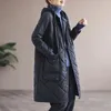 여자 트렌치 코트 패션 캐주얼 후드 가드 재킷 의류 가을 가을 겨울 느슨한면 코트 암컷 단색 긴 외투