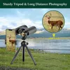 Teleskop 5000m/50000m Portable HD Zoom Binoculars 500x25 Teleskop Kraftfull vikning Långdistansvision Hunting Outdoor Camping Sports Q230907