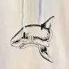 23FW Autumn Winter Italy Shark Cut Off Sketch Hoodie Skateboard Hoody Unisex streetwear Pullover Sweatshirt