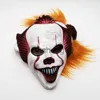 Party Masks Horror Clown Mask PVC Cosplay Party Props Halloween Masks Masquerad Stage visar Rave Festival Party Clubwear Clown Cosplay Mask X0907