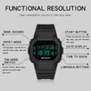 Relojes de pulsera Hombres Reloj electrónico Abs Caja Multifuncional Deporte para hombres Impermeable Timekeeping preciso con noche