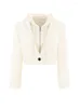 Women's Suits Korean Cropped Blazers Women False 2 Pieces Simple Single Button Outwear Hooded Teens All-match Long Sleeve Office Suit Jacket