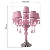 Tafellampen Bruiloft T Taiwan Road Kristallen Woonkamerlamp Luxe Slaapkamer Nachtkastje Decoratieve Romantische Roze Lichtschakelaars