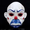 Masques de fête Résine de haute qualité Joker Bank Robber Masque Clown Dark Knight Prop Masquerade Party Résine Masques en vente Halloween Masque x0907