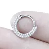 Labret Lip Piercing Jewelry g23 귀 연골 귀걸이 러브 2 줄 CZ 지르콘 포장 코 고리 후프 젖꼭지 clicke 반지 주얼리 230906