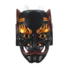 Party Masks Horrible Japanese Samurai Prajna Mask Halloween Realistic Cosplay Party Costume Masks Harts 230906