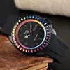 Наручные часы на заказ, модные японские часы NH36, 42 мм, черные/красочные, роскошные мужские наручные часы с сапфировым стеклом SKX007, автоматические часы с резиновым ремешком