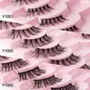 Half Eey 속눈썹 10 쌍 New Faux Mink Lashes Natural False 속눈썹 Wispy Fluffy Eyelash Extension Makeup Half Lashes 도구