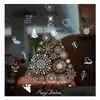 Décorations de Noël 38 styles Stickers muraux Vacances d'hiver Fenêtre antistatique Drop Livraison Maison Jardin Fête Fournitures Dhoxs