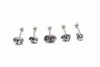 Labret Lip Piercing Bijoux 14g 50pcs Livraison gratuite Corps PUNK EMO Crâne Tête Langue Langue Anneau Bar Mamelon Bouclier Barbells 230906