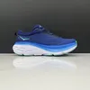 Hokas Shoes Womens Mens Hoka One Bondi Clifton Wide 8 9 أحذية غير رسمية للمدربين النسائية مجانًا للأشخاص الكربون الثلاثي الأسود على السحابة البيضاء الركض الرياضية