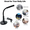 Microphones USB Studio Microphone Discours Mic Stand Holder 360 ° RéglableDesktop Mini ordinateur portable pour ordinateur portable PC