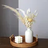 Fiori decorativi naturali essiccati con vaso Decorazioni per la tavola di nozze Bouquet di erba di pampa in composizioni floreali natalizie Decorazione domestica