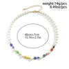 Collier court ras du cou en Imitation de perles et perles acryliques pour hommes, chaînes de cou perlées colorées, accessoires de bijouterie à la mode, 2023